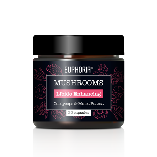**DISPONIBILE A ROMA** Euphoria Mushrooms Libido, 30 capsules