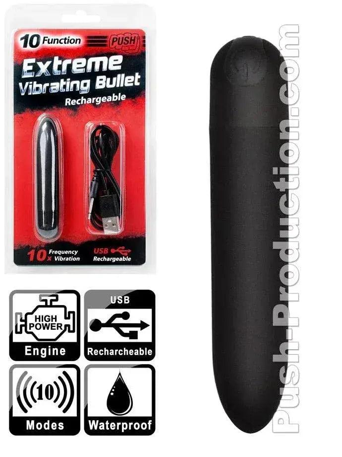 Mini Vibratore 10 velocità Rechargeable- Riservato e Passionale - Lungo 90mm