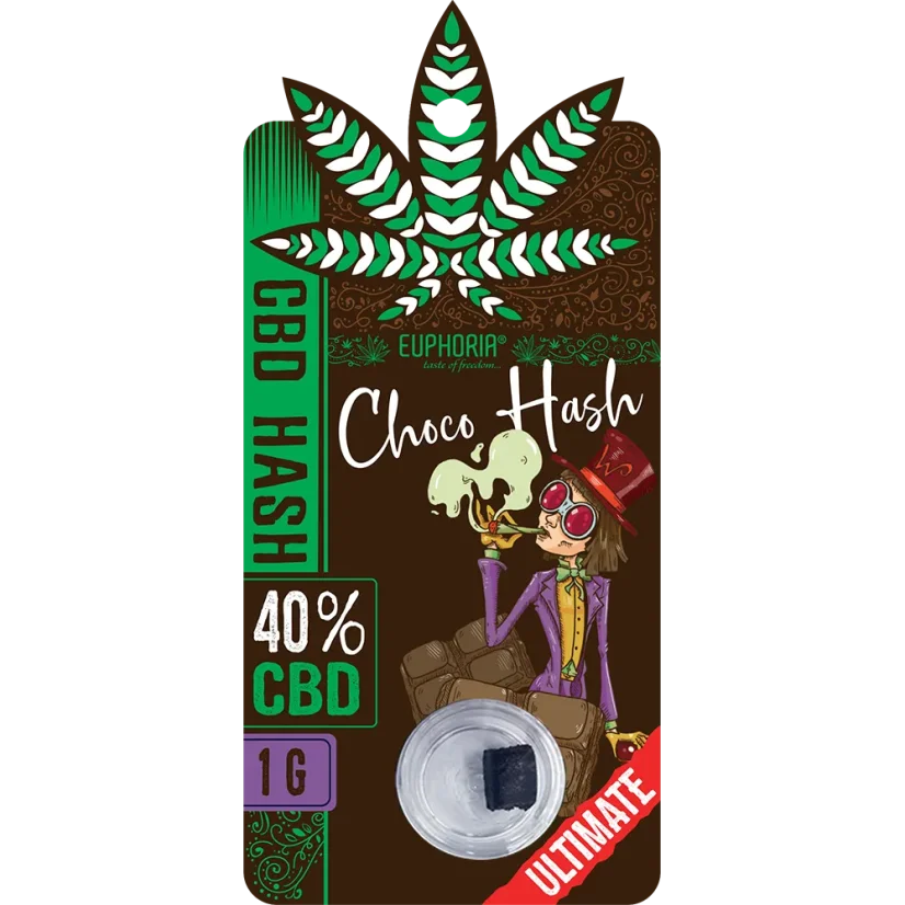Euphoria CBD Hash Choco 40% (1g) | Resina Legale ad Alta Potenza