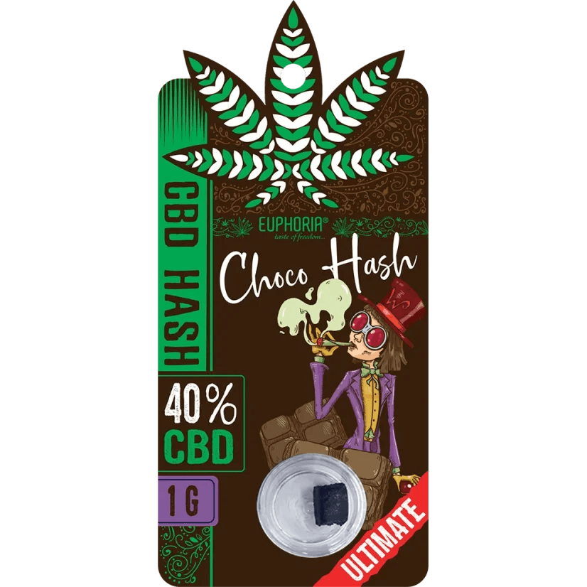 Euphoria CBD Hash Choco 40% (1g) | Resina Legale ad Alta Potenza