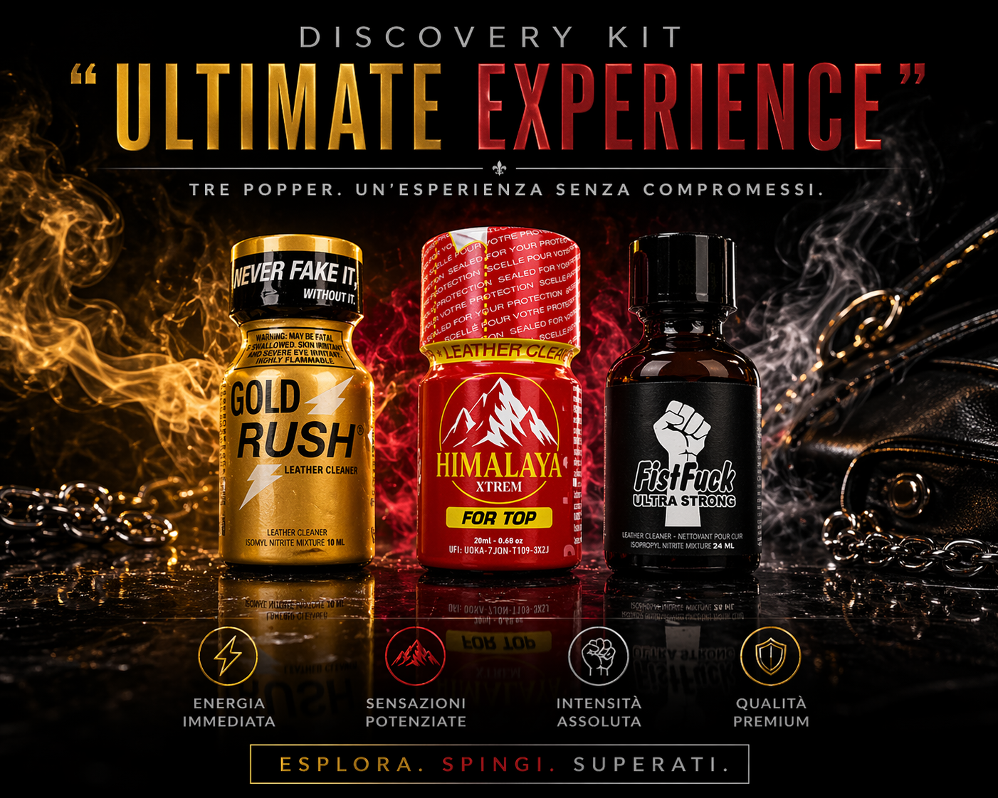 Popper - Discovery Kit "Fisting Experience" - 3 Potenze