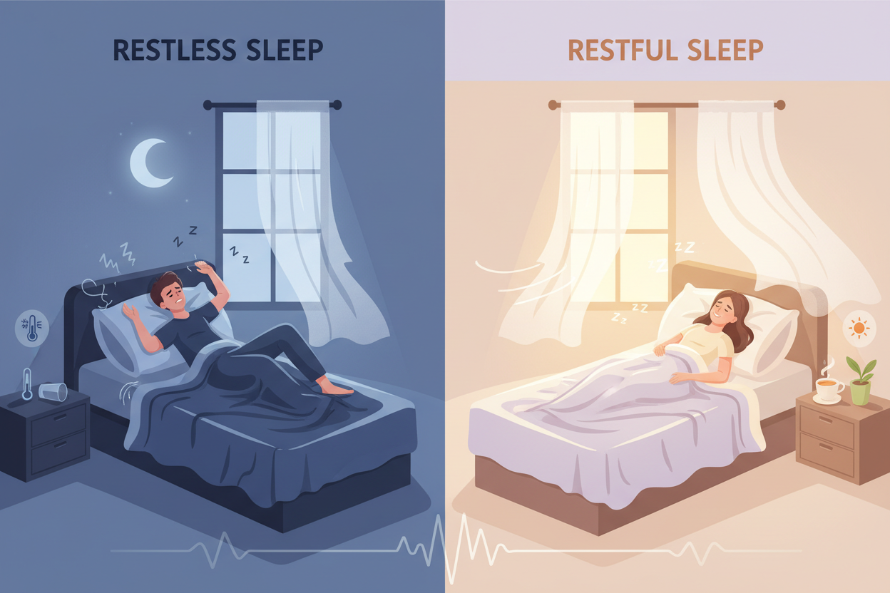 Sonno agitato: cause frequenti e rimedi per dormire meglio