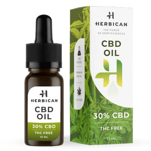Herbican CBD Oil THC Free 30 per cento senza THC flacone 10ml