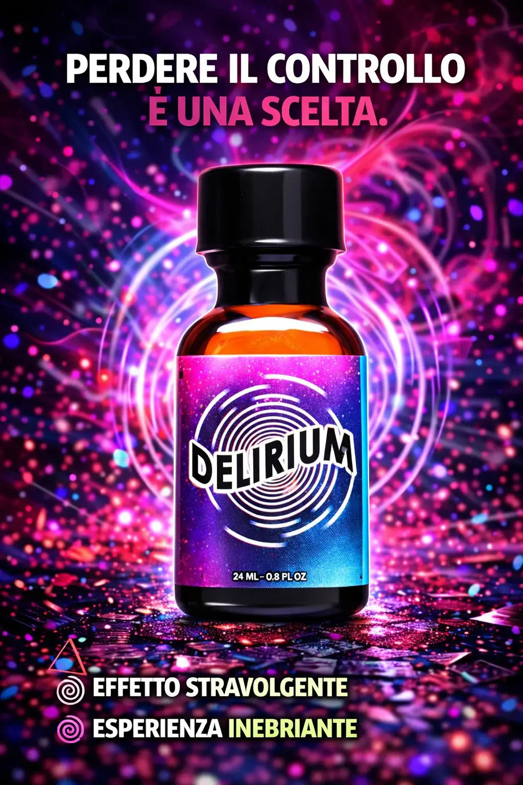 Popper Delirium 24ml – Isopropile Premium (Effetto Long-Lasting)