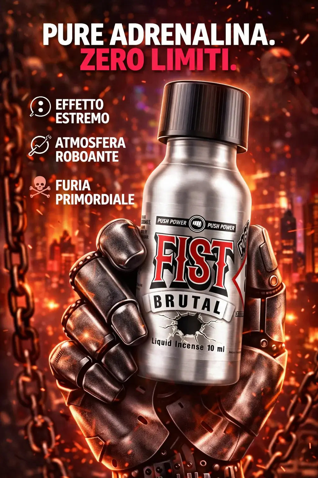 NEW Fist Brutal Popper 10ml – Edizione Alluminio Indistruttibile