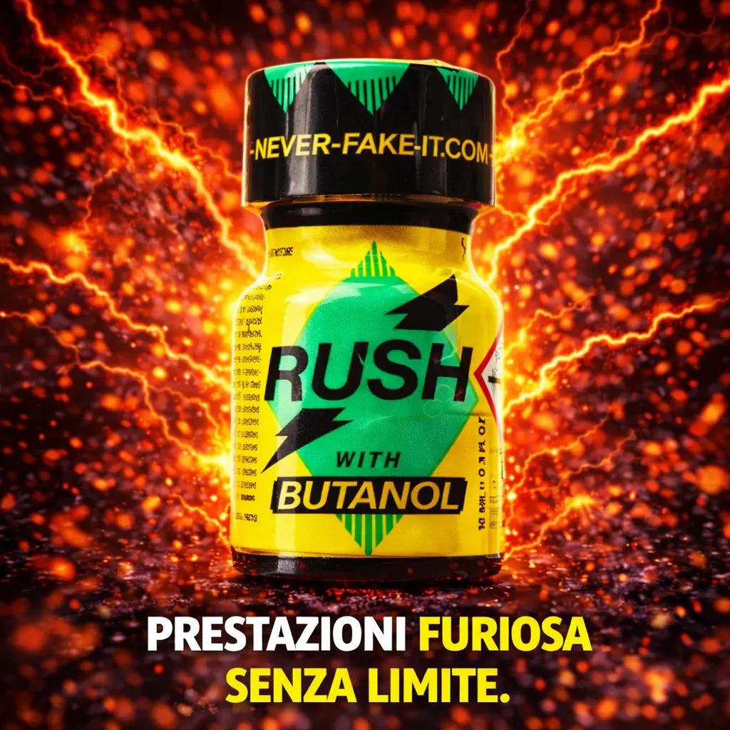 Popper Rush Butanol 10ml - Formula Originale PWD (Pentile + Butanolo)