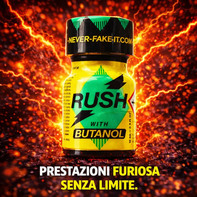 Popper Rush Butanol 10ml - Formula Originale PWD (Pentile + Butanolo)