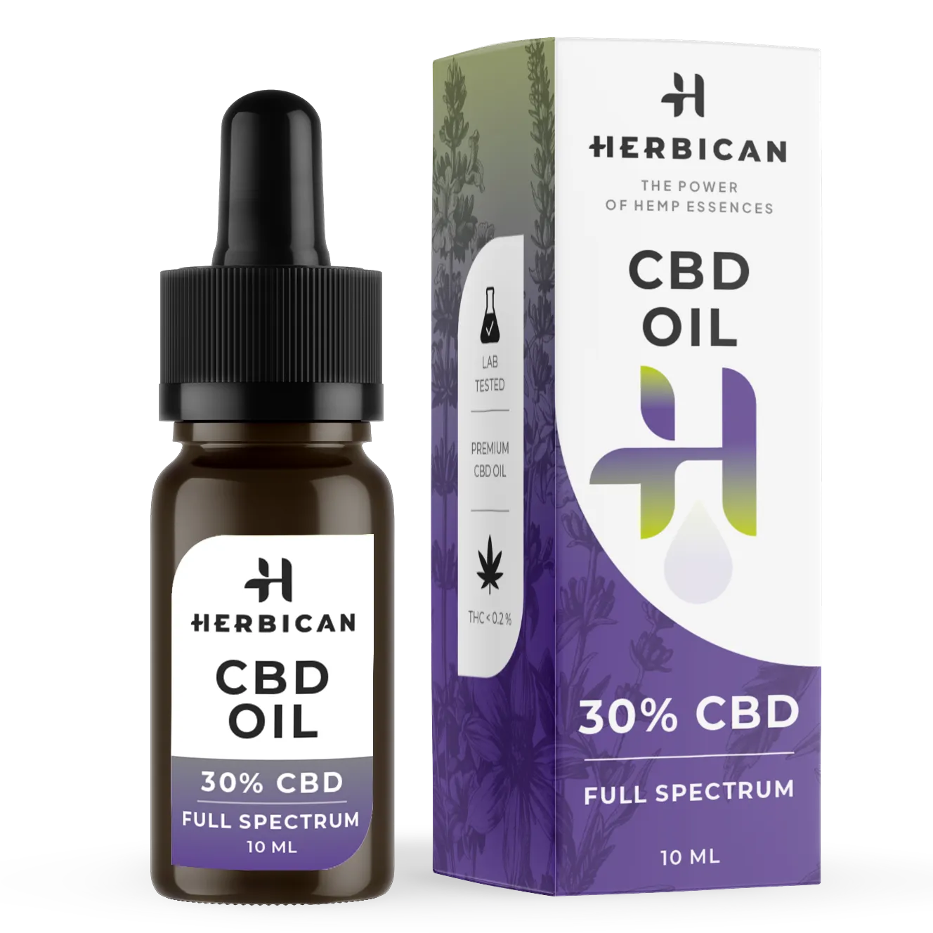 Herbican Full Spectrum CBD Oil 30 per cento flacone 10ml 3000mg