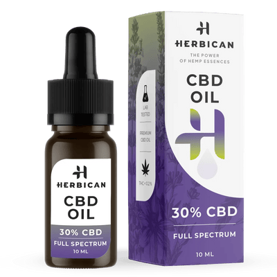 Herbican Full Spectrum CBD Oil 30 per cento flacone 10ml 3000mg