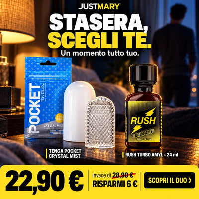 Box Pocket - Popper Rush Turbo Amyl 24ml + TENGA Pocket Masturbatore Tascabile