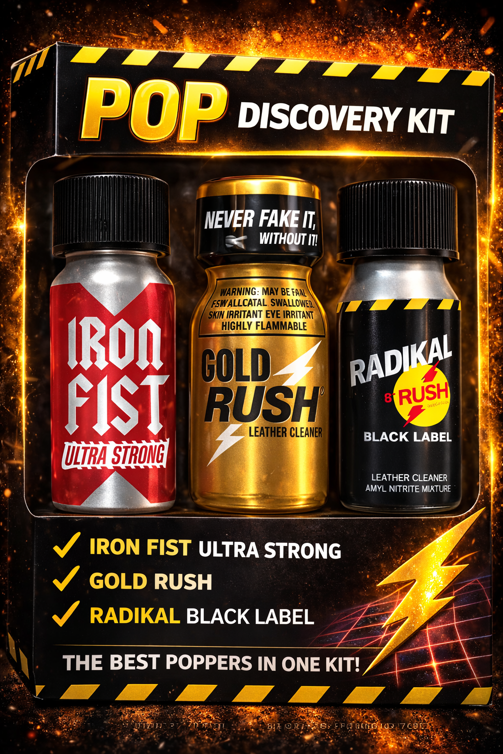 Popper - Discovery Kit "Fisting Experience" - 3 Potenze