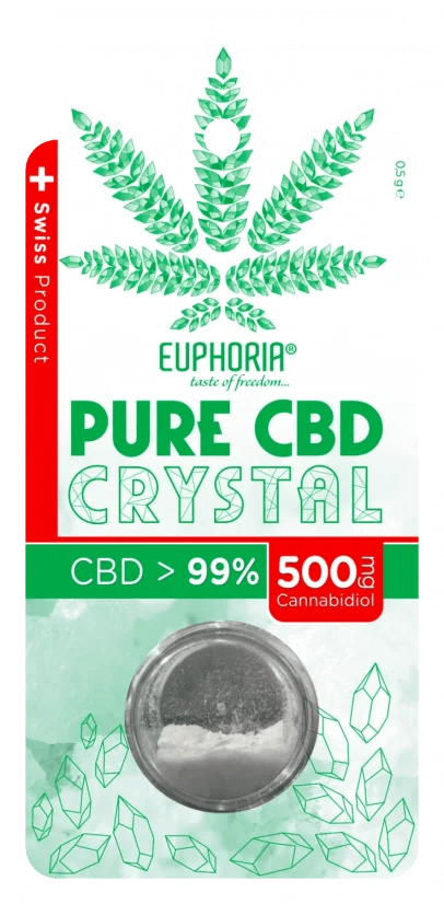 Cristalli di CBD Isolato Puro 99.6% | 500mg Pure Crystal - JustMary