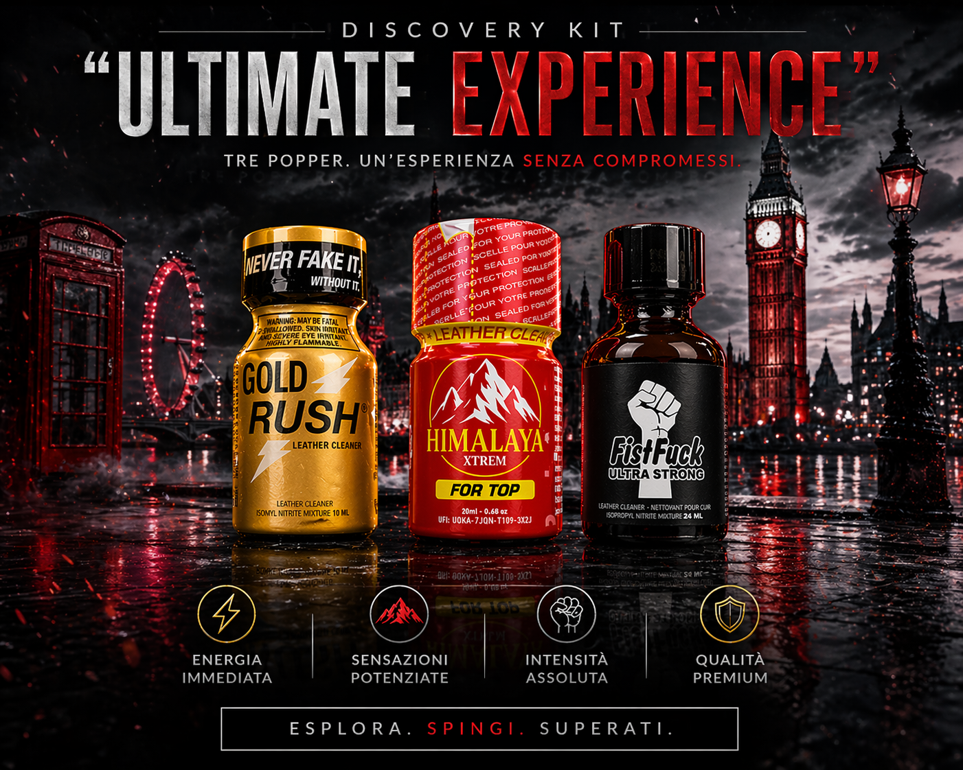 Popper - Discovery Kit "Fisting Experience" - 3 Potenze